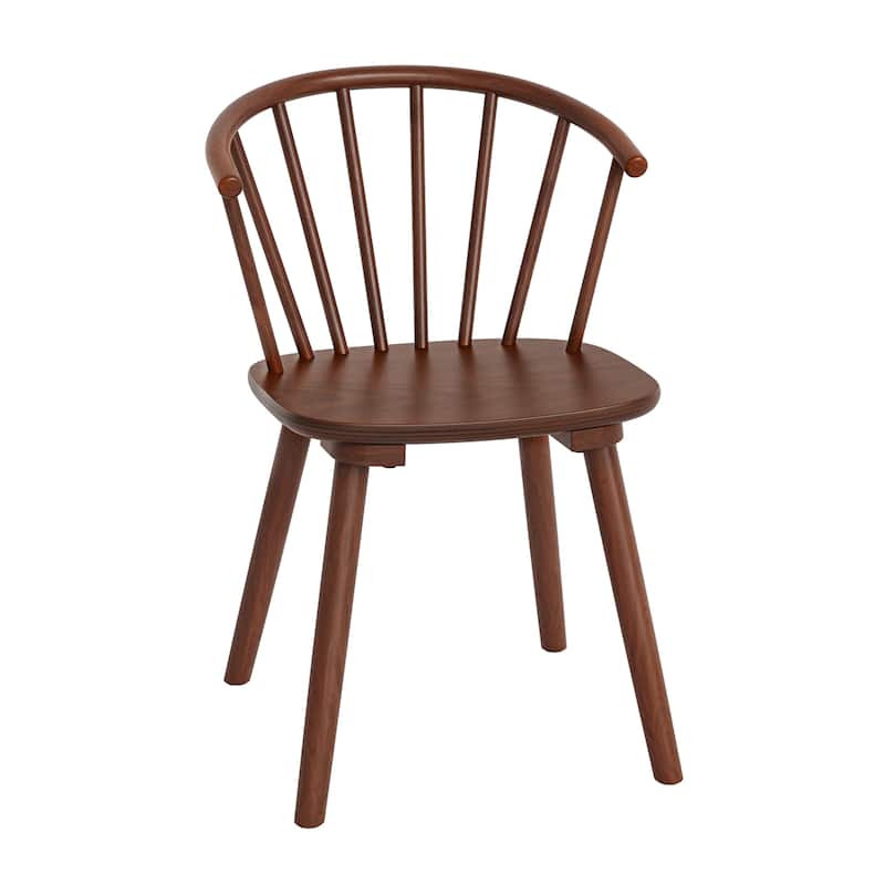 Wooden Dining Chairs with Spindle Backrest, Set of 2/4/6 Kitchen Chairs for Kitchen Island