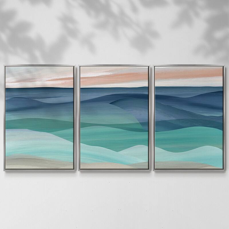 Shifting Seas - Multi Piece Framed Canvas