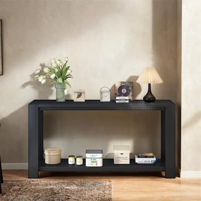 Distinctive Features of a Minimalist Console Table with Bottom Shelf