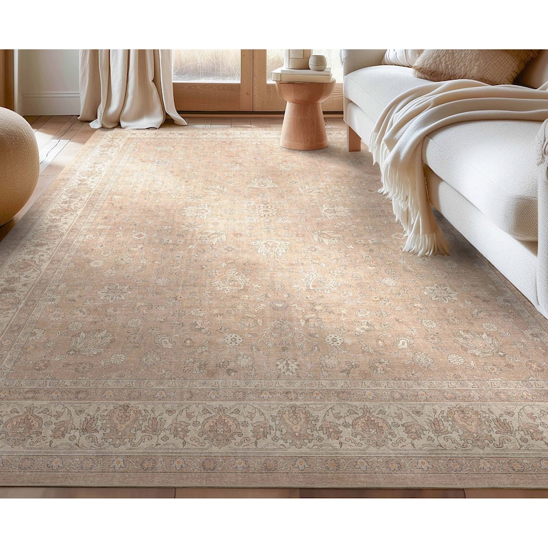 Well Woven Asha Rome Vintage Oriental Persian Flat-Weave Area Rug - 7'7" x 9'10" - Beige Cream
