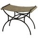 preview thumbnail 3 of 3, Uttermost Playa Seagrass Small Bench - 26"W x 21"H x 18"D