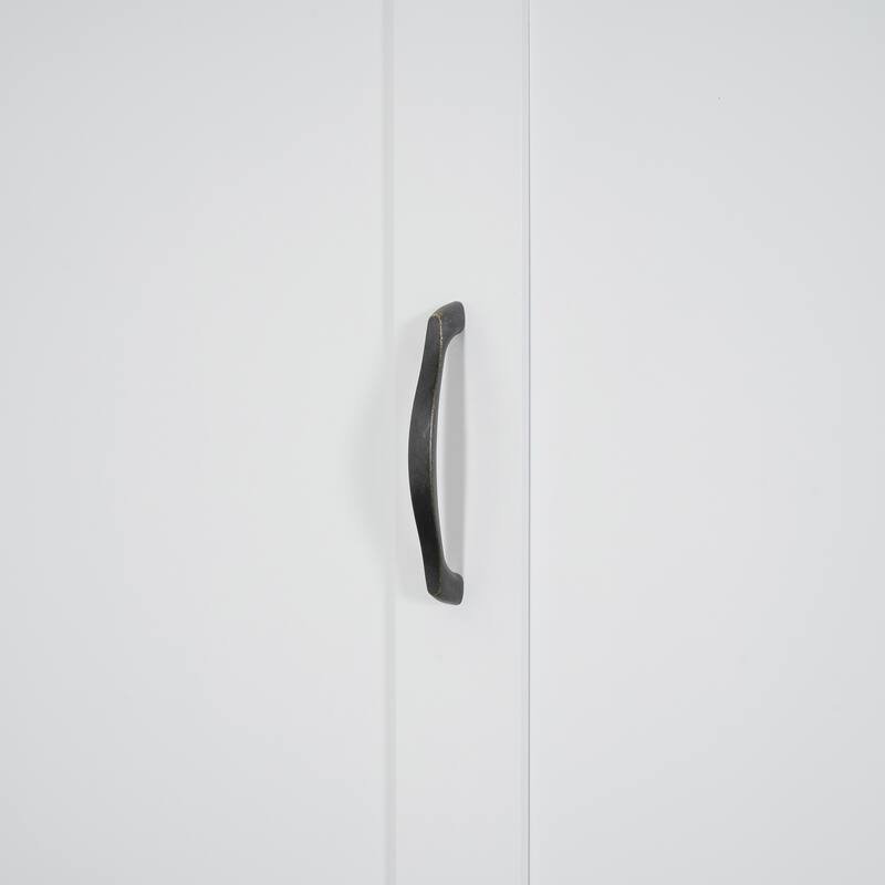 Queen Size Wall Bed with Shelves, Wardrobe, and LED Lights, Space-Saving Design