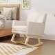 preview thumbnail 17 of 19, Costway Mid Century Rocking Chair Upholstered Armchair w/ Lumbar