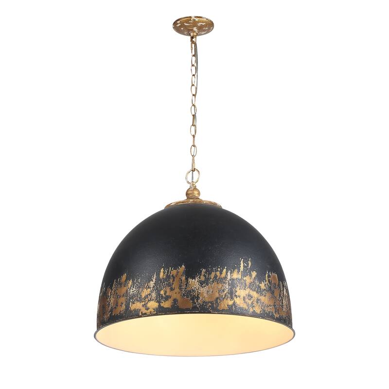 Golden Lighting Alison 5-light Pendant in Vintage Gold and Weathered Black Iron shade - 5 Light Pendant