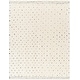 preview thumbnail 2 of 16, Livabliss Freud Moroccan Dots Area Rug 2' 8" x 7' 3" - Cream/Black