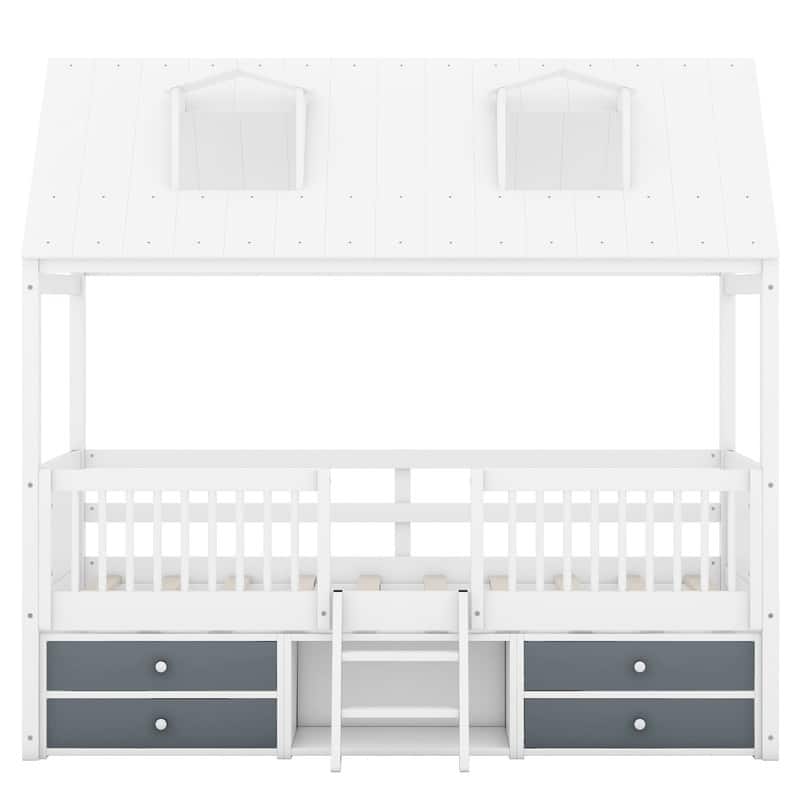 Twin Size Wood Bed House Bed Frame