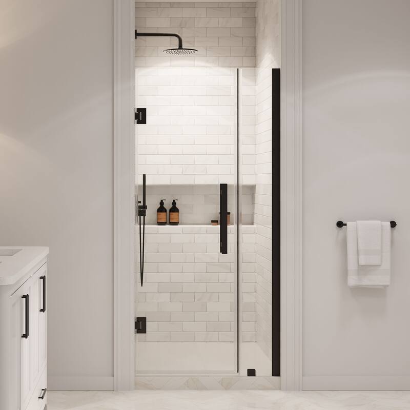 OVE Decors Panama Alcove Frameless Pivot Hinge Shower Door, 2025