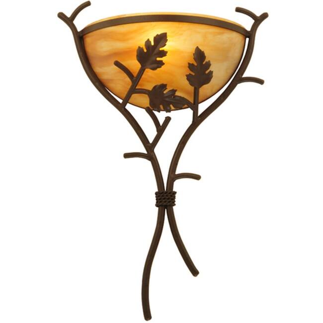 Meyda Tiffany 128676 Oak 23" Tall Wall Sconce