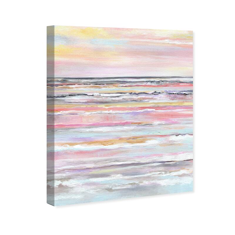 Wynwood Studio Abstract Softhearted Vibe - Doll Memories Pink and Pastel Pink Nautical & Coastal Wall Art Canvas Print