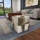 preview thumbnail 12 of 47, Glam Leather Stool 16 x 16 x 16