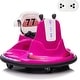 preview thumbnail 6 of 18, Electric Ride-On Bumper Car with Remote Control, Featuring LED Lights and 360-Degree Spin, Suitable for Indoor and Outdoor Use Pink
