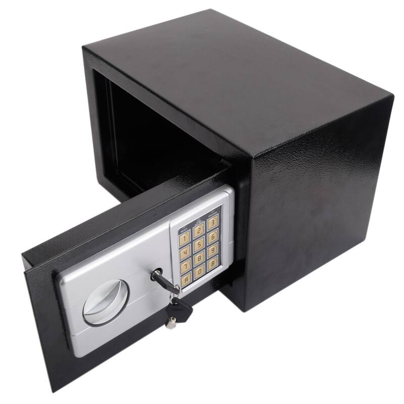 Mini Wall-in Style Electronic Code Metal Steel Box Safe Case 20EA Black(0.32 Cubic Feet)