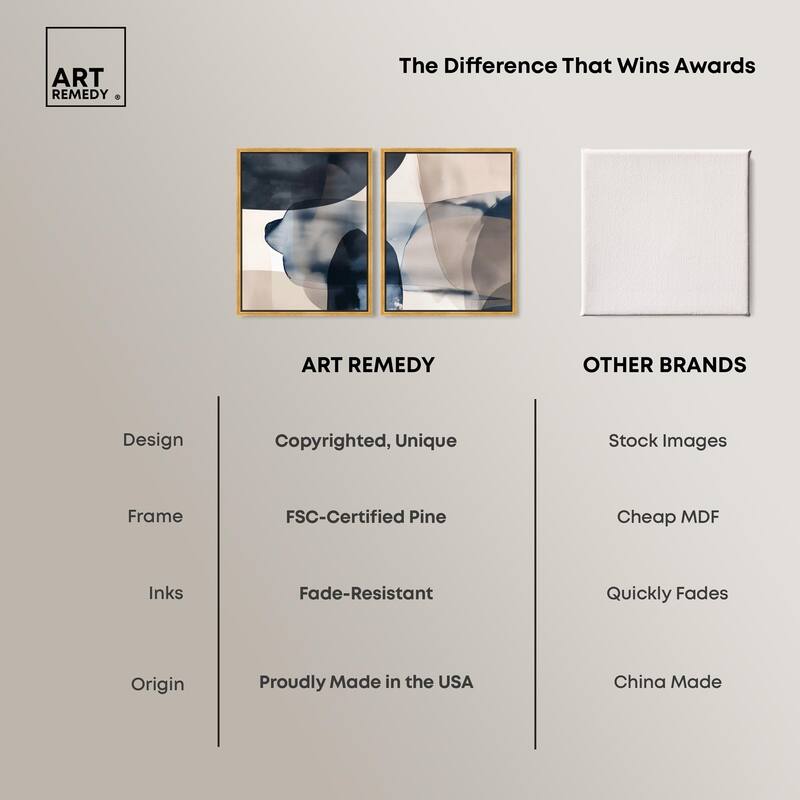 Monochrome Movement Canvas Set of 2 by Art Remedy