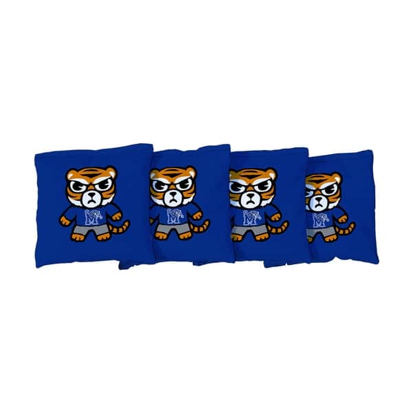 slide 2 of 3, Memphis Tigers Tokyodachi Blue Cornhole Bags All-Weather Resin Filled