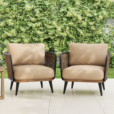 Christopher Knight Home - Avery Outdoor Wicker Patio Chair with Cushions