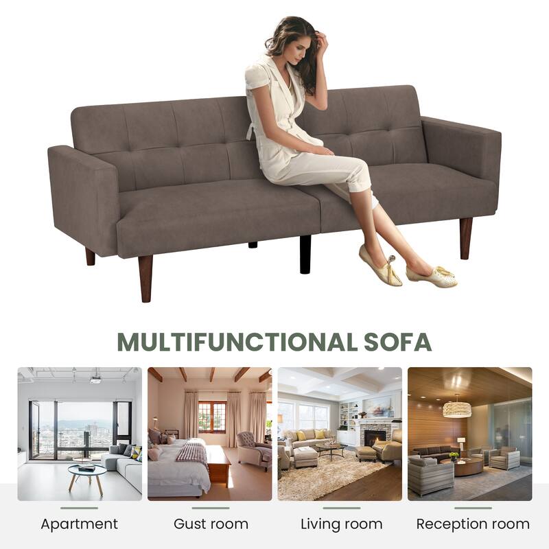 Indoor Sofa Bed with Adjustable Loveseat Couch