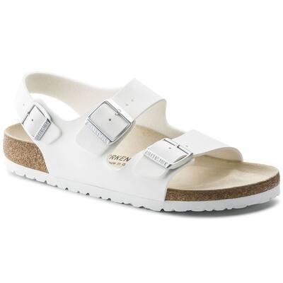 Birkenstock Milano White Unisex Sandals BirkoFlor CorkLatex Footbed 0034731 0034733