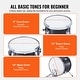 preview thumbnail 4 of 12, Kids Drum Set, 3-Piece, 14 in Beginner Drum Set with Adjustable Throne Cymbal Pedal Two Pairs of Drumsticks - 14 in