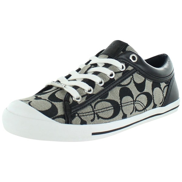 women's black coach sneakers