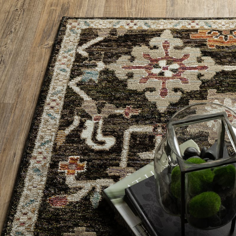 Style Haven Adalynn Vintage Bohemian Brown/ Multi Area Rug
