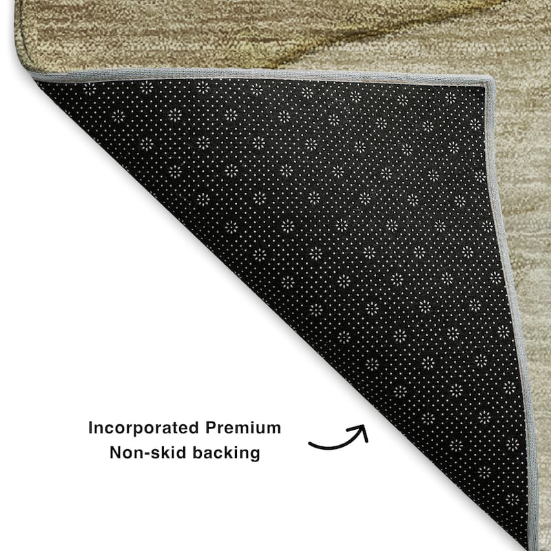 Premium Washable Super Soft Abstract Waves Mayfield Rug