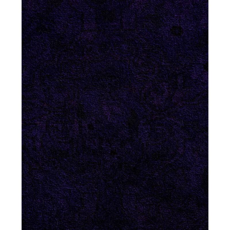 Overdyed One-of-a-Kind Hand-Knotted Area Rug - Purple - 2' 9" x 17' 8"