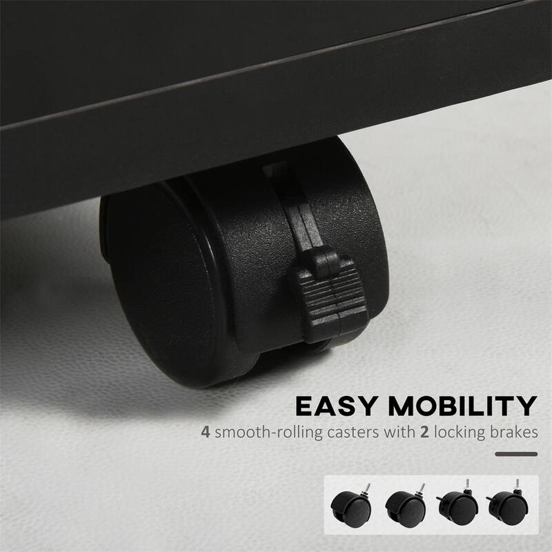 Mobile Storage Cabinet Organizer with Drawer,Printer Stand w/Castors