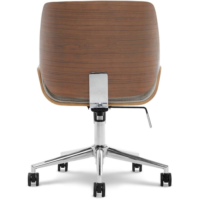 Elle Decor Ophelia Modern Office Chair, Stylish Bentwood Frame On