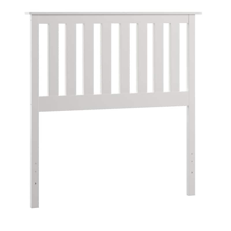 Hammersley Mission Slatted White Wood Headboard by iNSPIRE Q Classic - Twin