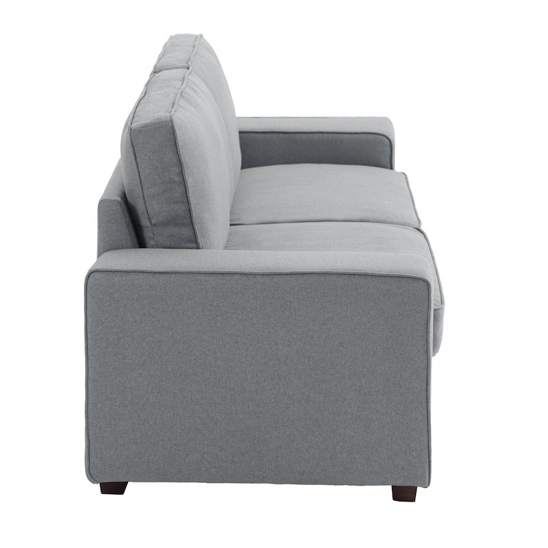Modern 80" Upholstered Fabric 3-Seater Sofa