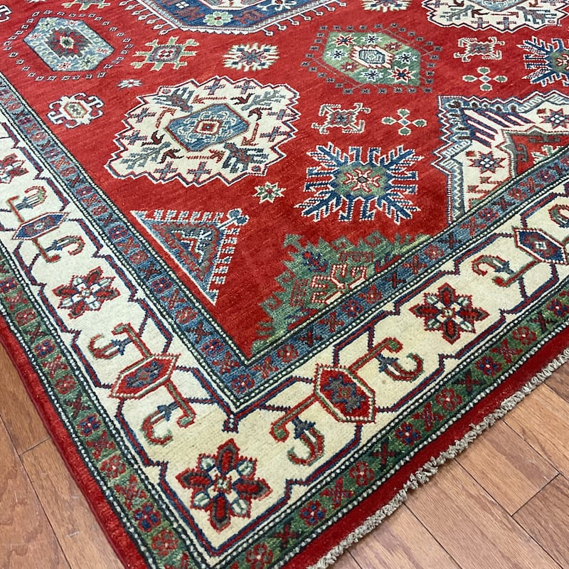 HERAT ORIENTAL Handmade Kazak Wool Rug - 5'6" x 7'6"