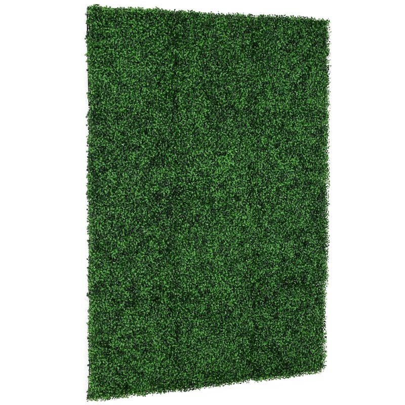 Outsunny Green Soft 19.75-inch Artificial Milan Grass Panel (Set of 12)