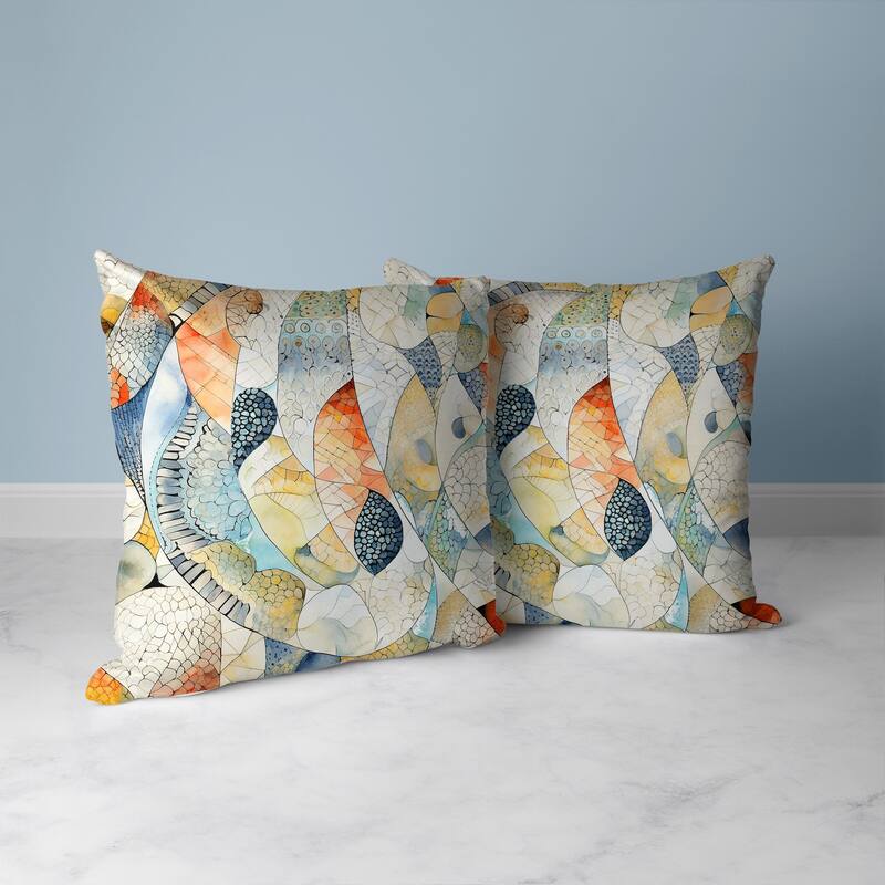 Rock Heaven Faux Suede Reversible Throw Pillow Multi