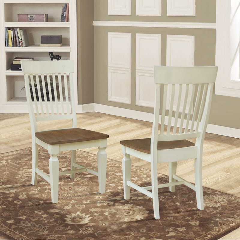 Solid Wood Vista Slat Back Dining Chairs - Set of Two