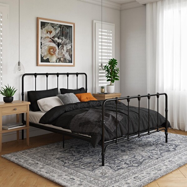 Farmhouse metal headboard discount
