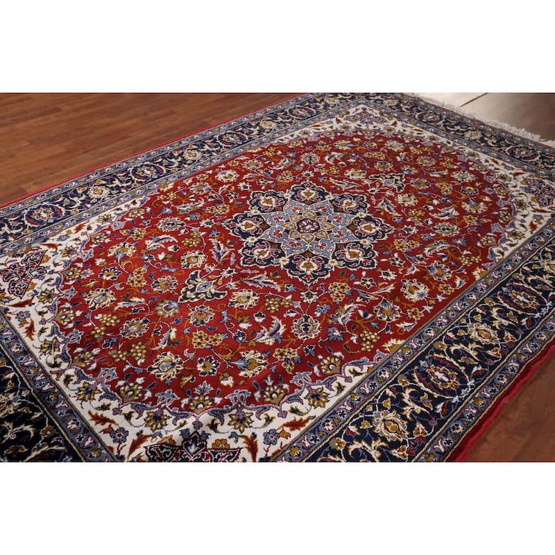 Mashad Turkish Area Rug Traditional Machine Made Carpet - 6'4" x 9'3"