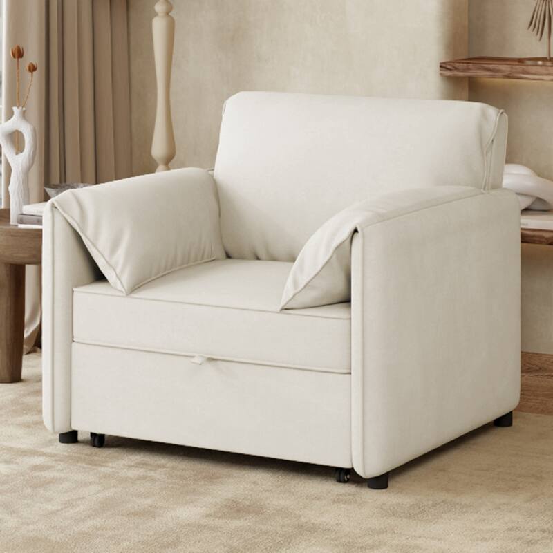 Pull-out Sofa Bed, 3-in-1 Convertible Sleeper