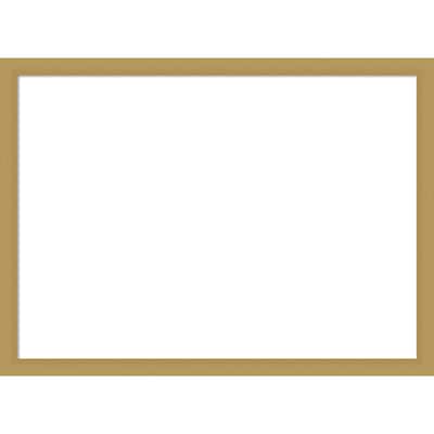 Amanti Art Grace Brushed Gold Narrow Framed Dry Erase Magnetic Board