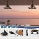 preview thumbnail 15 of 15, 20" Outdoor Ceiling Fan with Light, 6-Speed Reversible Motor, Waterproof Caged Fan for Patio, Gazebo, Kitchen.
