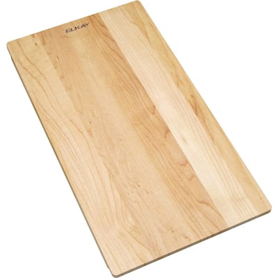 Elkay Single Basin Hardwood Cutting Board Designed to Fit all