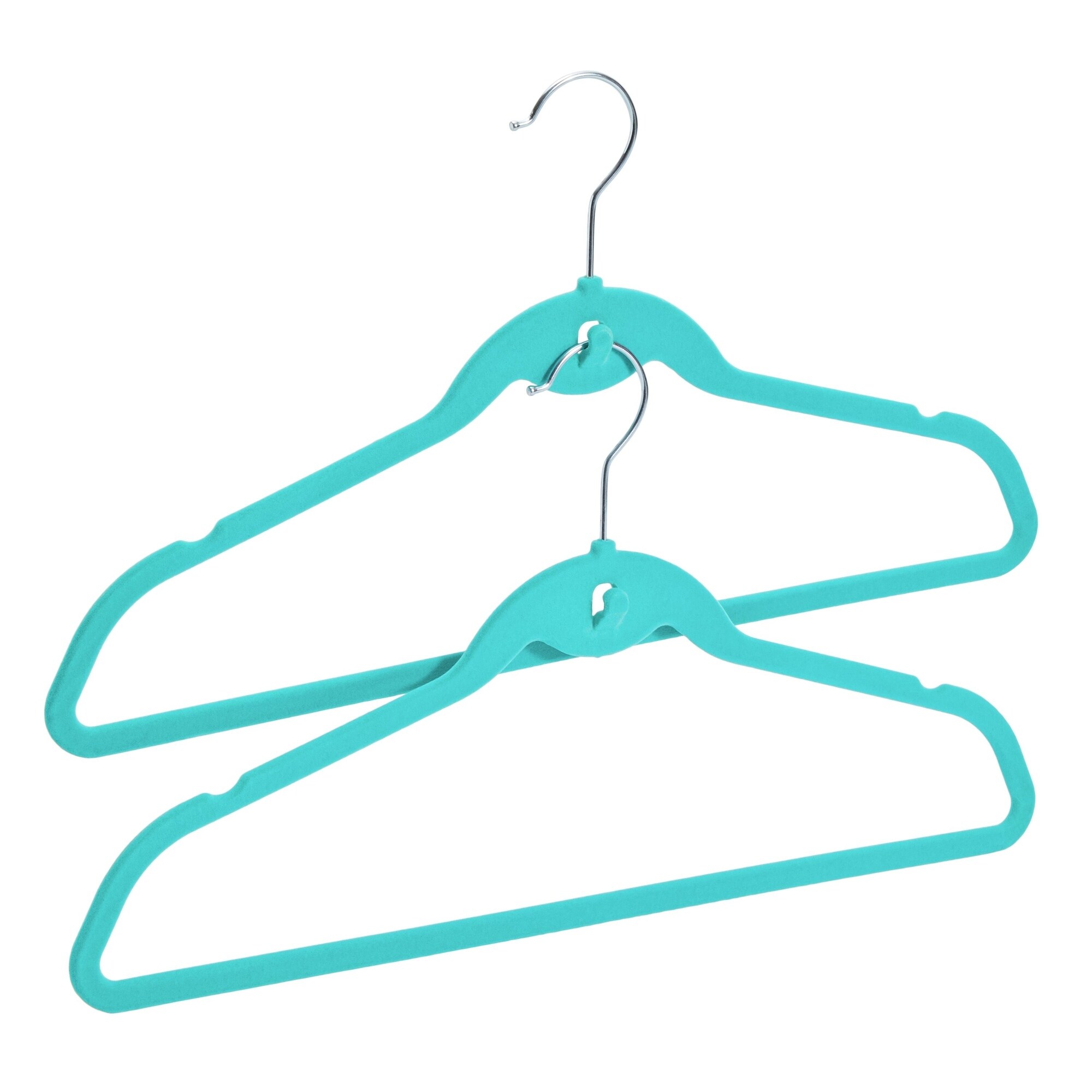 100 Pack Nonslip Velvet Clothes Hangers with Cascading Hooks