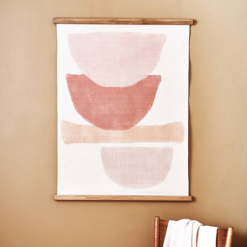 Boho Wood Scroll Wall Decor