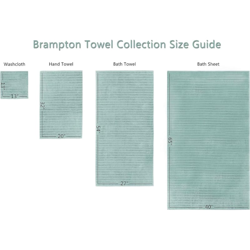 Brampton 6 Piece Luxury Turkish Cotton Towel Set