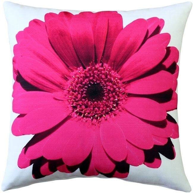 Bold Daisy Flower Throw Pillow
