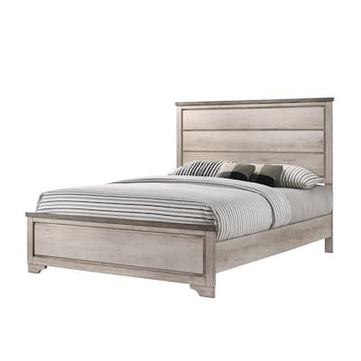 Anallese Driftwood Panel Bed