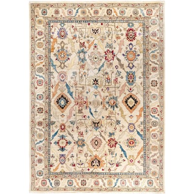 Serapi One-of-a-Kind Hand-Knotted Area Rug - Ivory - 9' 11" x 13' 11"