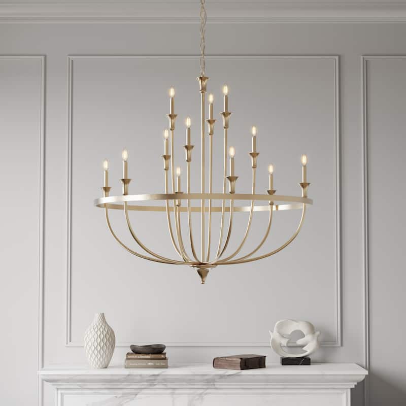 Millennium Lighting 28012 Emery 12 Light 40" Wide Taper Candle Style