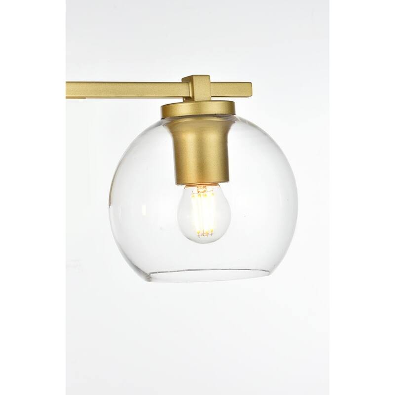 Julian 1 Light Black and Clear Bath Sconce