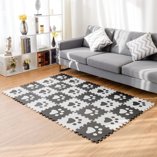 Shop Costway 24 PC Kids Baby Carpet Puzzle Exercise Mat W ...