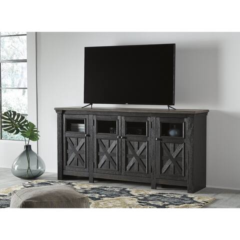Tyler Creek Casual Extra Large TV Stand Black/Gray